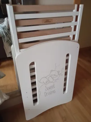 Cuna bebé blanca marca Mi cuna 60*120