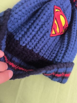 Gorro Superman niño 5-6 años