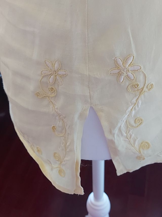 Túnica Zara Amarela Bordada - Tamanho S