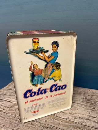 Lata vintage colección flores Colacao