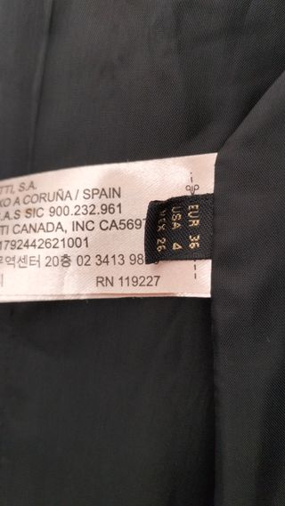 Americana negra Massimo Dutti