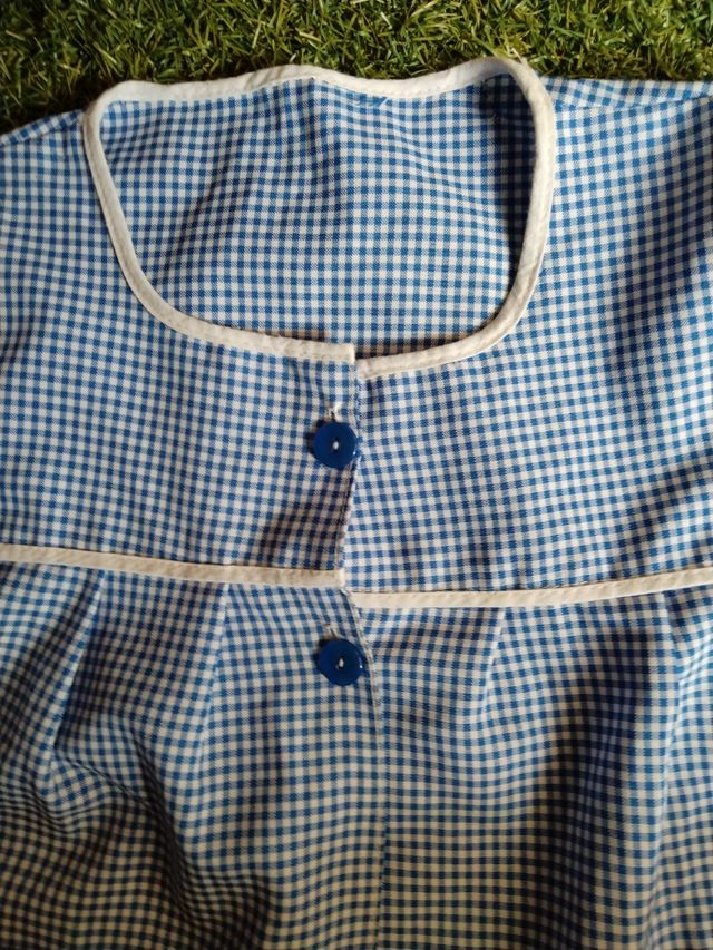 Bata infantil azul T. 10 años