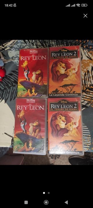 VHS: El Rey León 1 & 2 (Español)