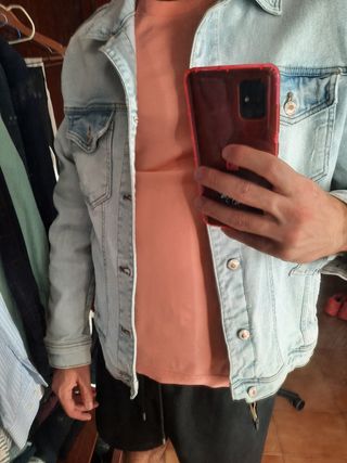 Chaqueta vaquera Zara azul claro