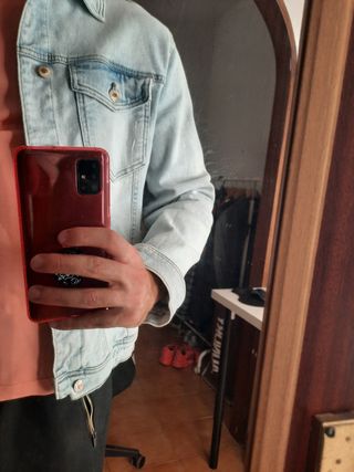Chaqueta vaquera Zara azul claro