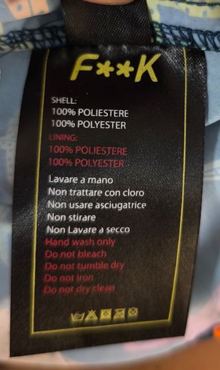 Costume da bagno F**k multicolor