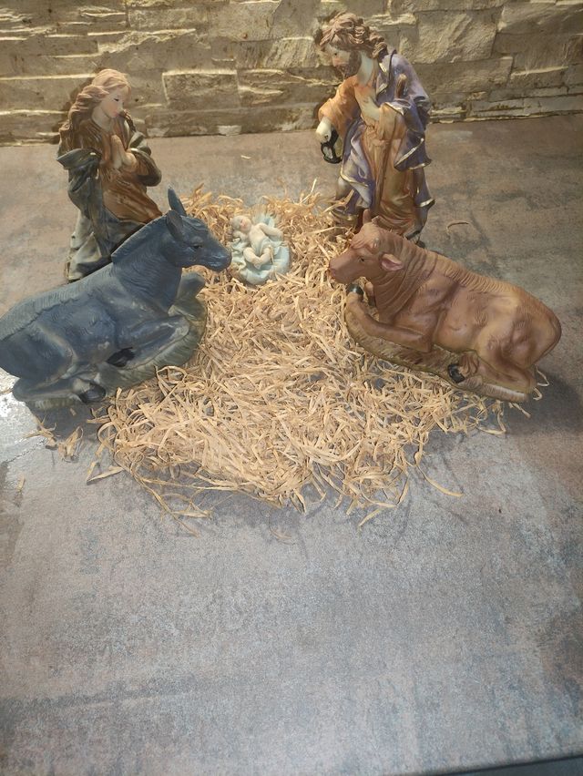 Pesebre Jesús - 5 figuras plástico