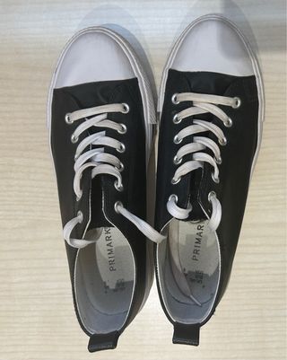 Zapatillas estilo converse negras - Talla 40