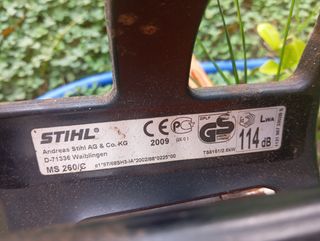 Motosierra Stihl MS260 usada