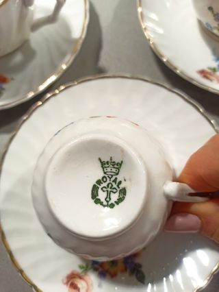 Juego café vintage 6 tazas