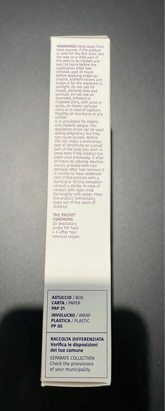 WAYSILK Strisce Depilatorie Viso Collo