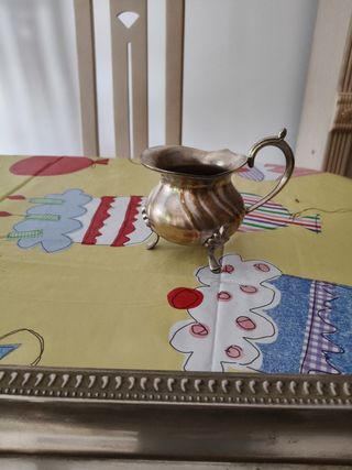 Juego café alpaca antiguo