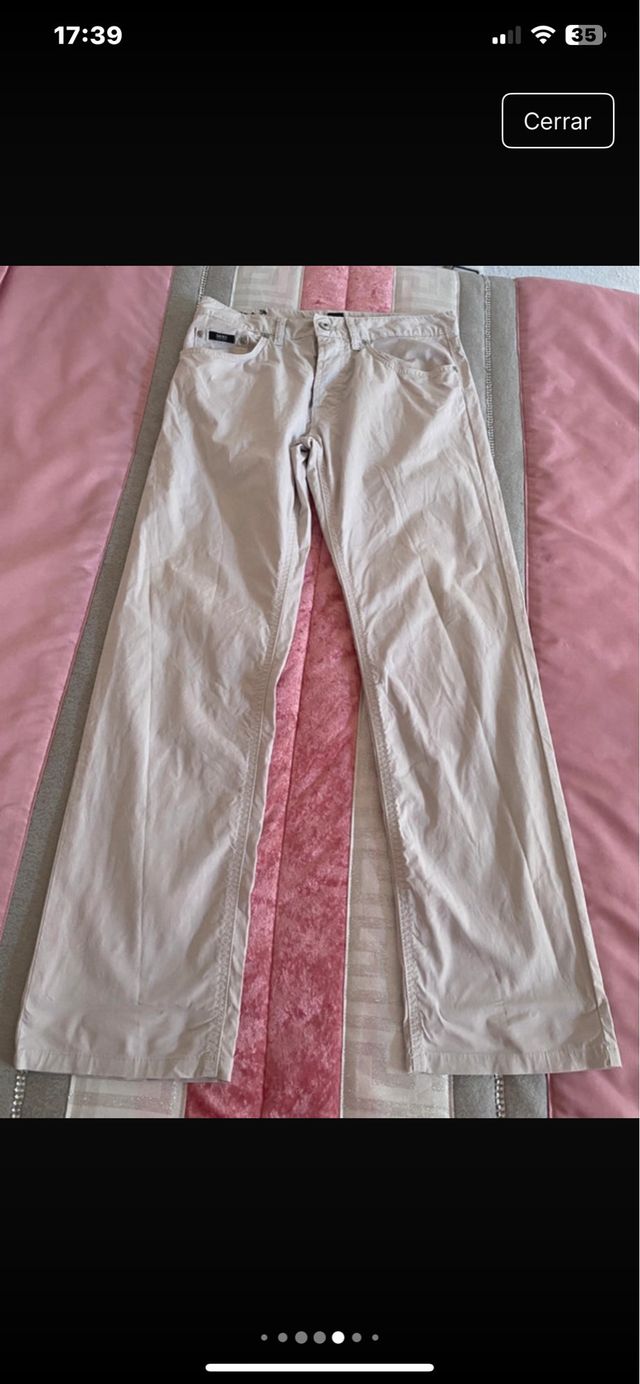 Pantalones Hugo Boss beige talla 40cm