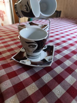 Juego café ☕ 6 tazas porcelana