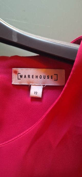 Abito rosso Warehouse tg M