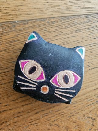 Borsetta uncinetto artigianale e portamonete gatto
