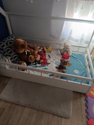Cama casita infantil blanca