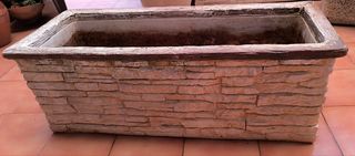 Jardinera piedra - Beige/Marrón