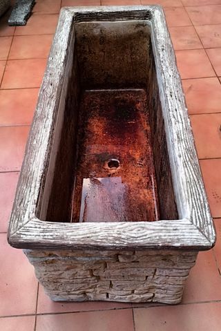 Jardinera piedra - Beige/Marrón
