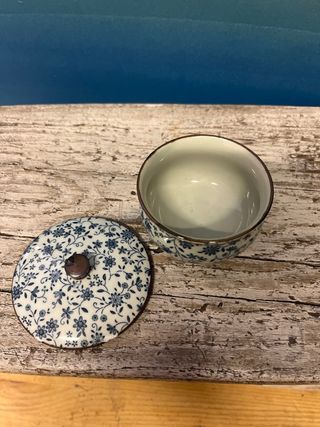 Vaso porcelana chino con tapa