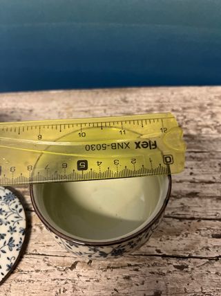 Vaso porcelana chino con tapa