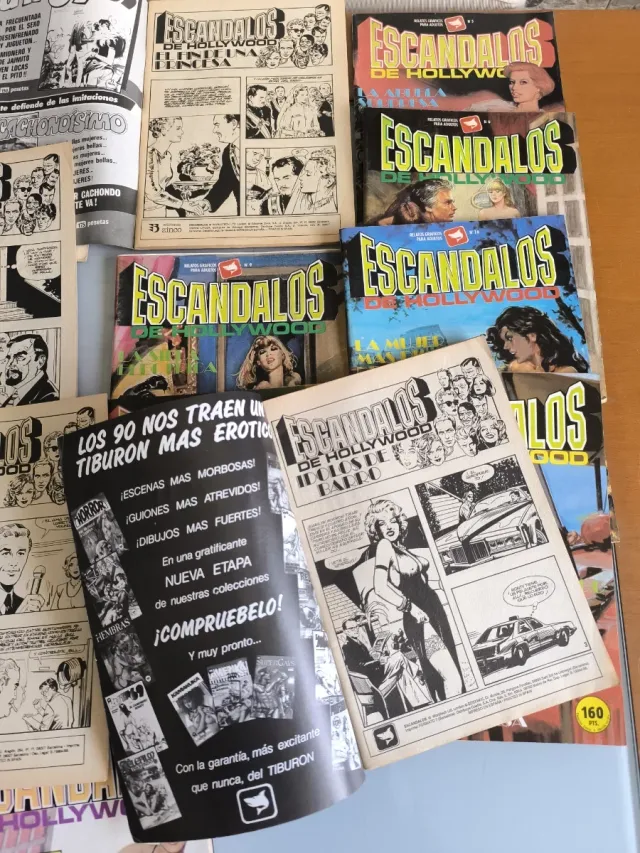 comics escándalos de Hollywood