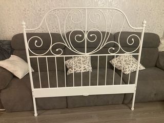 Cabecero cama metal blanco