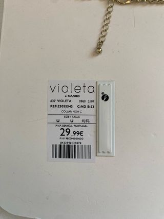 Collar floral de mango
