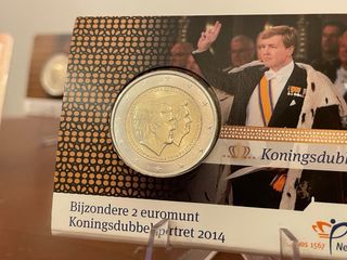 BOX 10 coincard 2 euro Paesi Bassi 2013 2014 UNC 
