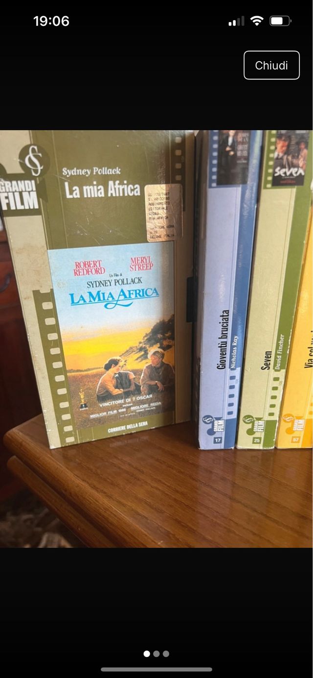 VHS Grandi Film: La Mia Africa + altri