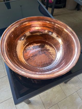 Vassoio decorativo in rame 