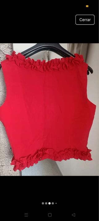 Traje gitana lunares rojo blanco