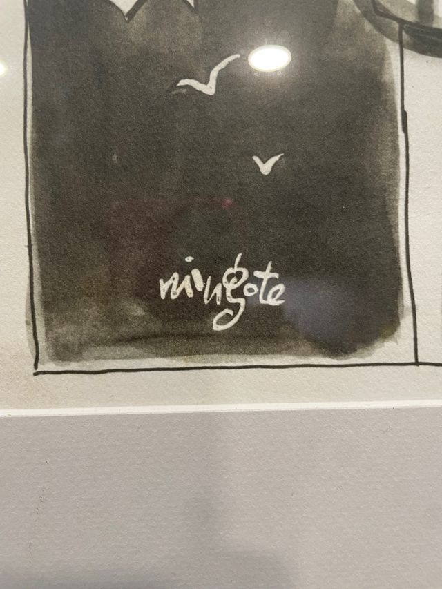 Ilustración enmarcada de Antonio Mingote (282/999)