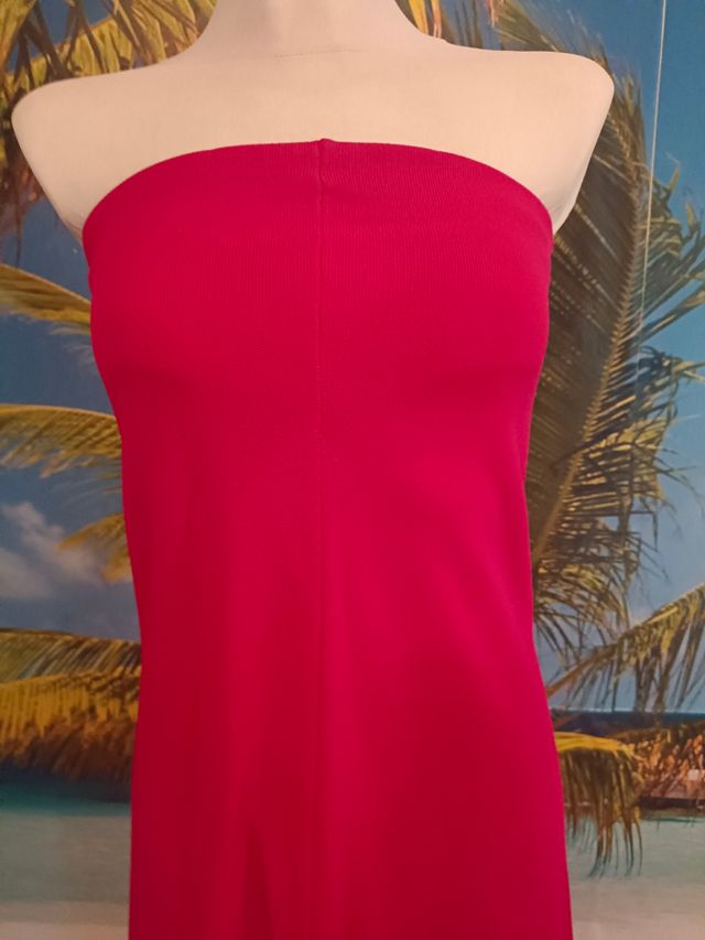 Vestido largo rojo Zara