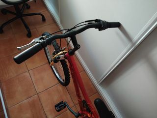 Bicicleta niñ@ montaña roja unisex mtb