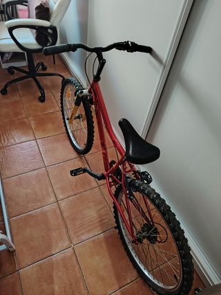 Bicicleta niñ@ montaña roja unisex mtb