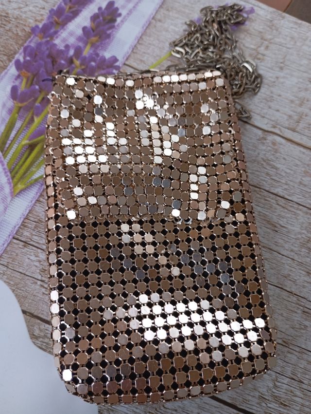 Bolso Sfera dorado vintage