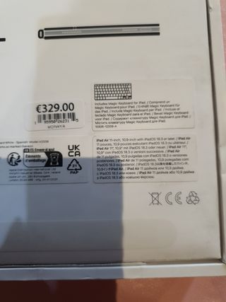 Teclado iPad Magic Keyboard Gris-Blanco