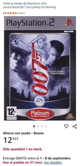 PS2 (PlayStation 2) - 007 Todo o Nada