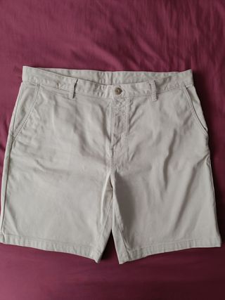 Shorts Zara beige talla 46
