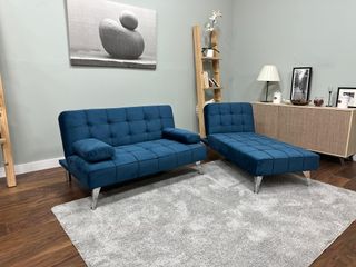 Sofá cama chaise longue gris