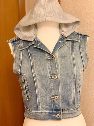 Chaleco vaquero con taches diseño unico 
