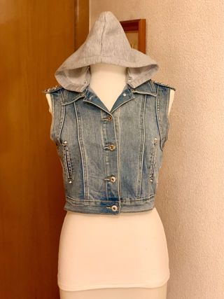 Chaleco vaquero con taches diseño unico 