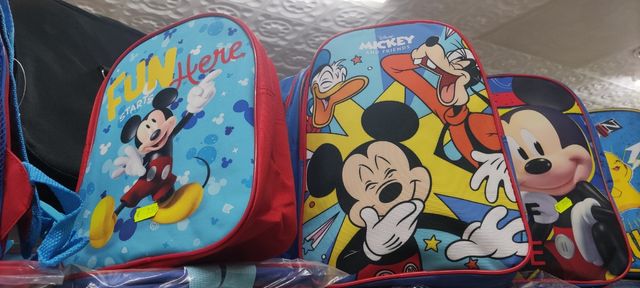 Mochila Mickey, Minnie, Pokémon, Peppa, Dora...