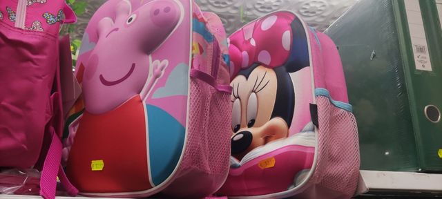 Mochila Mickey, Minnie, Pokémon, Peppa, Dora...