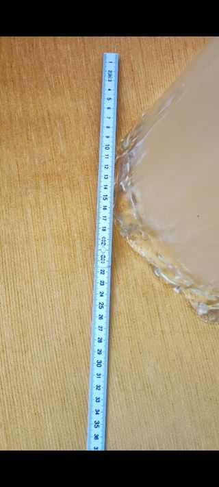 Lampadario vetro soffiato beige