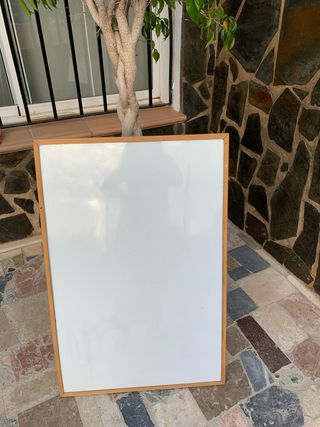 Pizarra blanca de madera