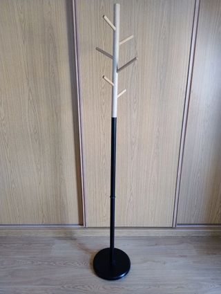 Perchero moderno - Madera y metal