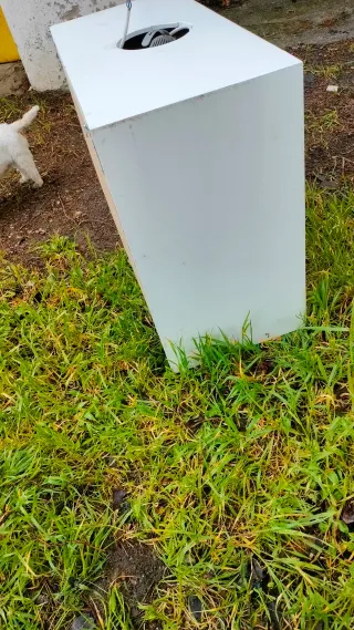 Vitrina expositora blanca