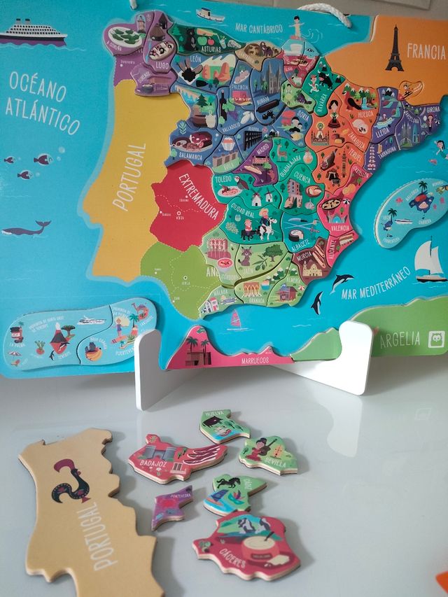Puzzle Mapa España Eurekakids